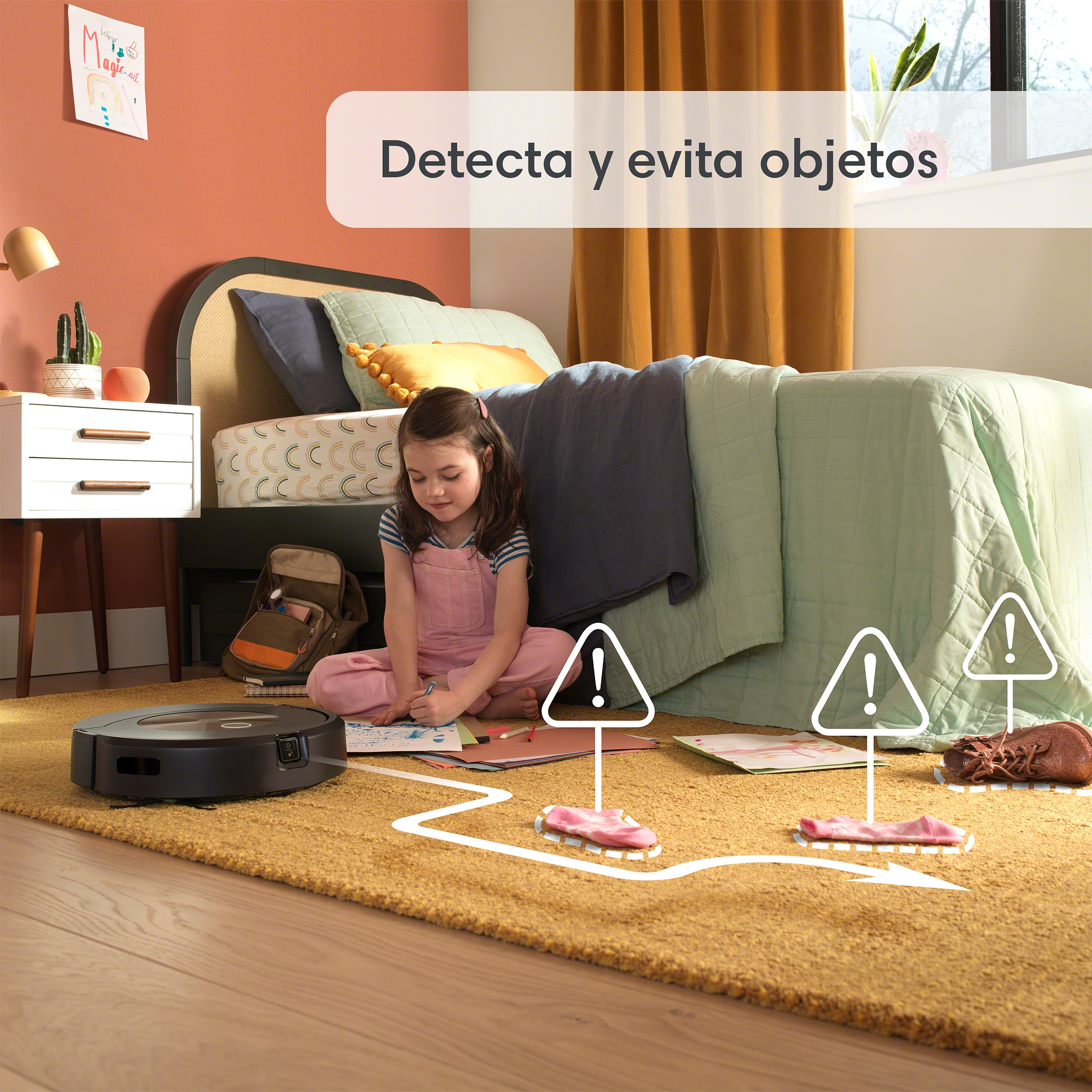 RoombaCombo_j9 _Photo_Lifestyle_Girl_Bedroom_ODOA_Caption_Overlay_ODOA_3000x3000_es-ES